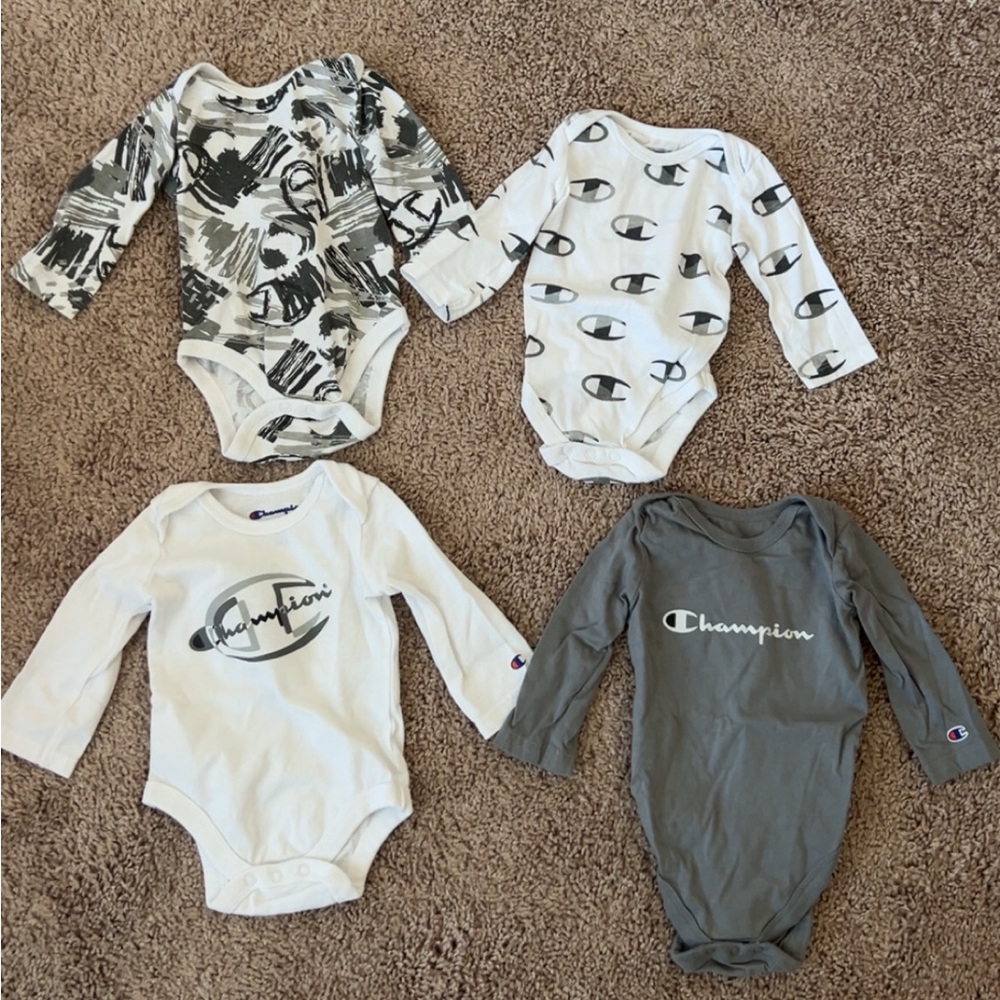 Champion Kids One Piece Set - Black, White, Gray